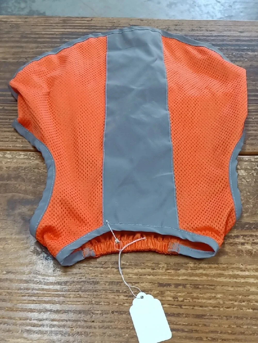 Top Paw Orange Reflective Pet Vest with Gray Trim
